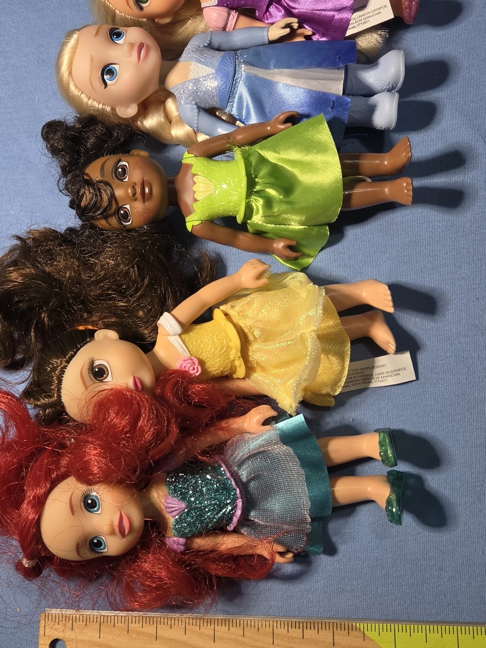 Disney Petite Princess Doll Collection 6" Set Of 5 Dolls